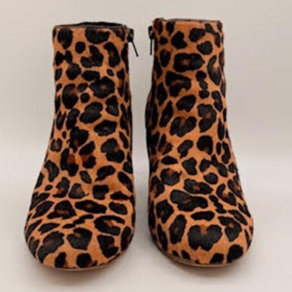 INC International Concepts Leopard Print Block Heel Ankle Boots – Size 10M - Picture 6 of 13